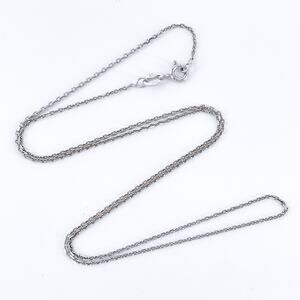 Vintage Italy Sterling Silver 925 1.1m Cable Chain Necklace 18”